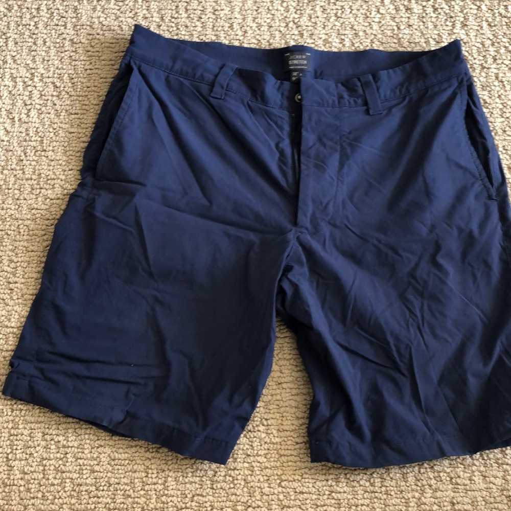 Mens Navy Blue J Crew Shorts 31 W - 9” L Stretch Athletic Fit